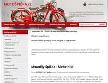 Tablet Screenshot of motospicka.cz